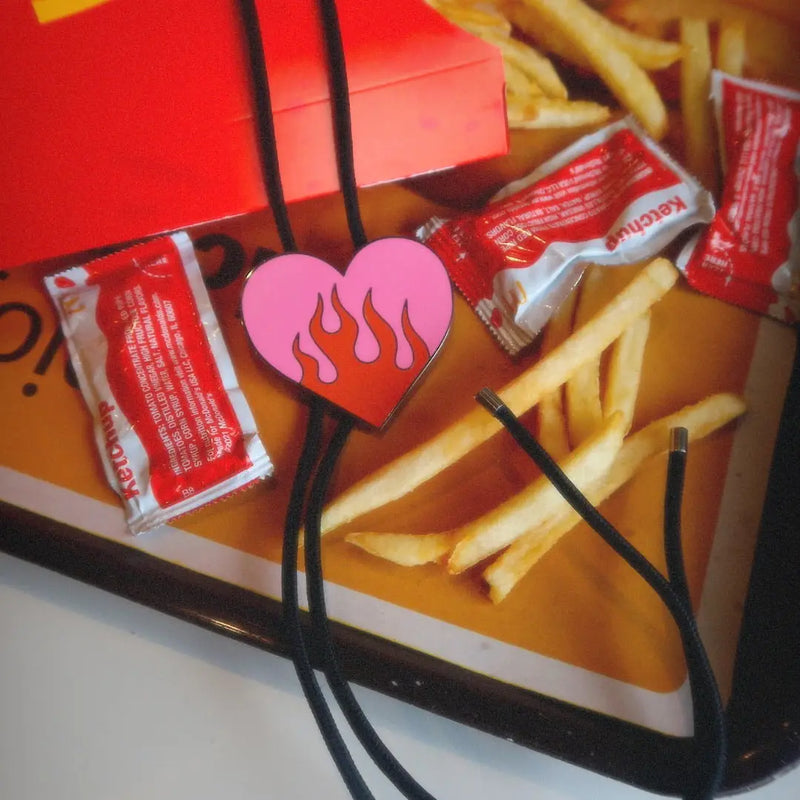 Up in Flames Bolo Tie