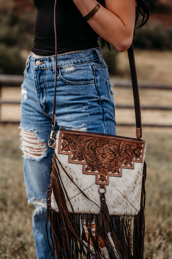 The Lancaster Purse (Gold Foil/White Hyde) a Haute Southern Hyde by Beth Marie Exclusive