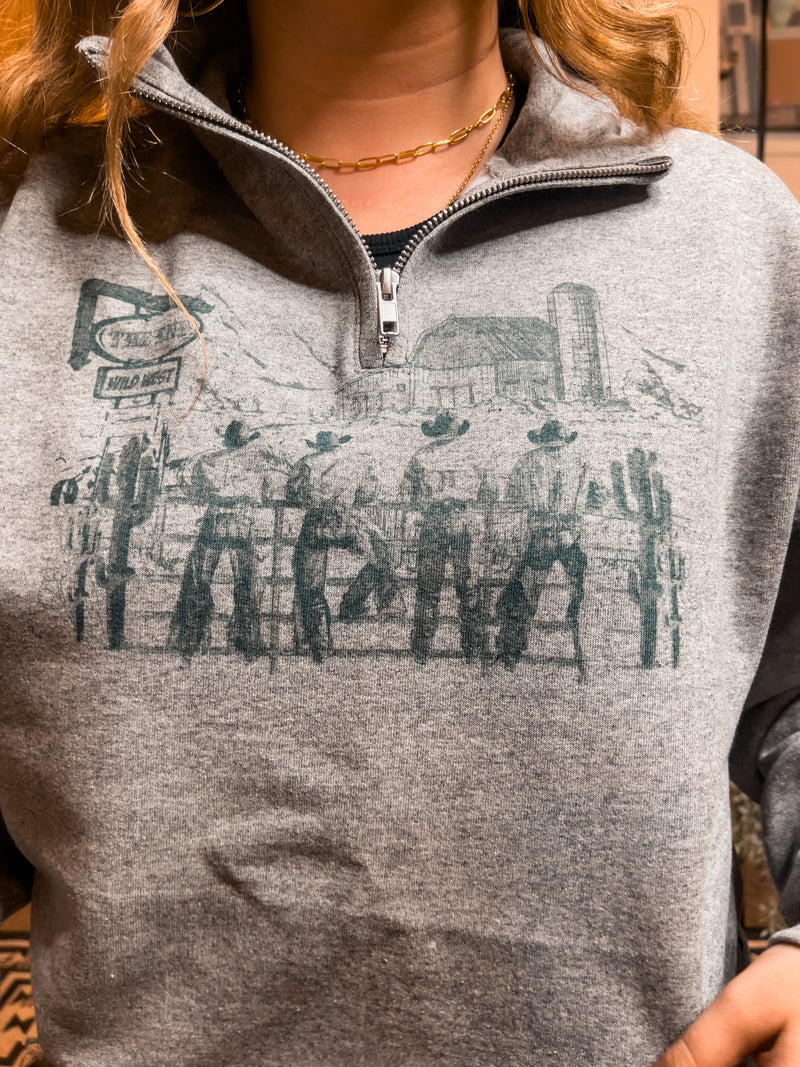 Cowboy 1/4 Zip Sweatshirt