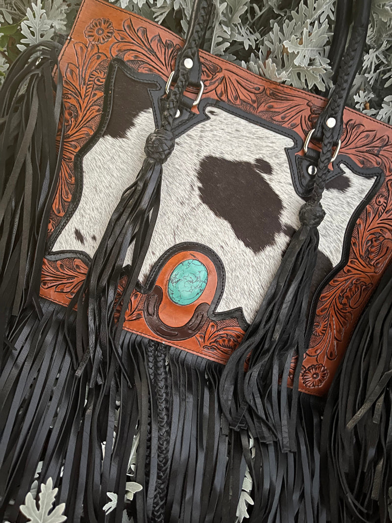 The Nashville Gunner Tote (With Fringe) a Haute Southern Hyde by Beth Marie Exclusive