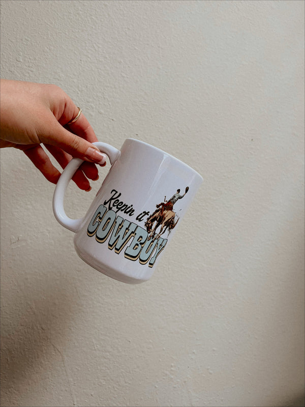 KEEPIN IT COWBOY MUG